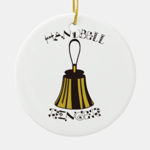 Handbell Ringer Keramisch Ornament