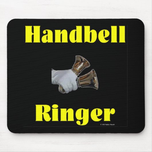 Handbell Ringer Mousepad Muismat (Voorkant)