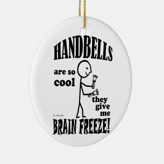Handbellen, Brain Freeze Keramisch Ornament (Rechts)