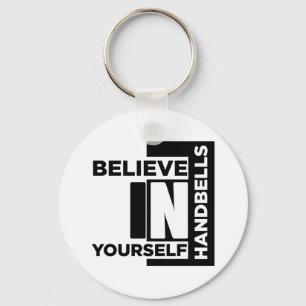 HANDBELLEN GELOVEN IN JULLIE MUZIEKE DESIGN SLEUTELHANGER