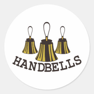 handbellen ronde sticker