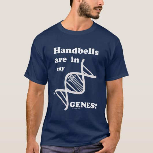 Handbellen zijn in mijn genen t-shirt (Voorkant)