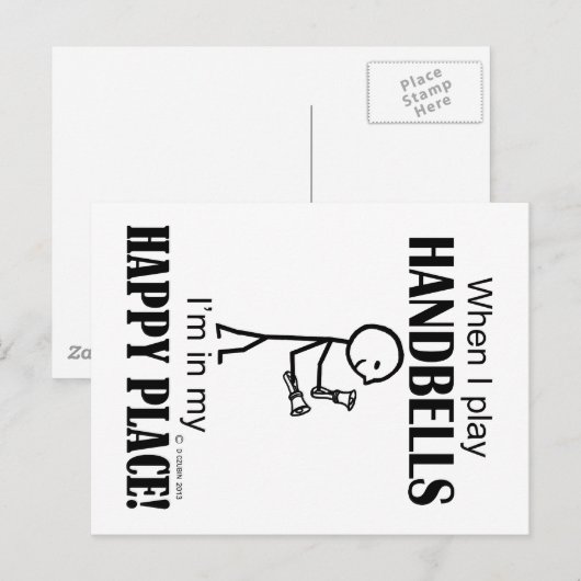 Handbells Happy Place Briefkaart (Voorkant / Achterkant)