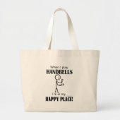 Handbells Happy Place Grote Tote Bag (Voorkant)