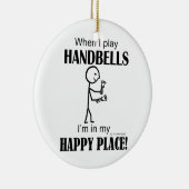 Handbells Happy Place Keramisch Ornament (Rechts)