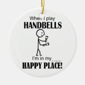 Handbells Happy Place Keramisch Ornament (Voorkant)