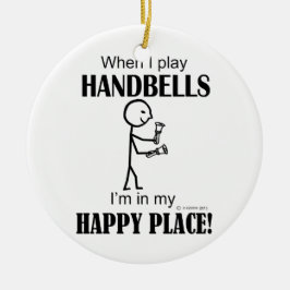 Handbells Happy Place Keramisch Ornament