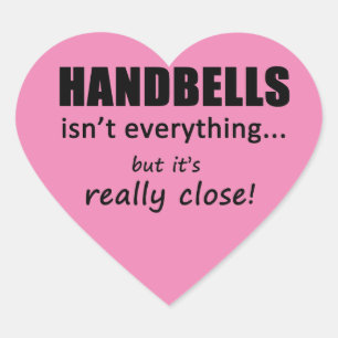 Handbells is niet alles hartsticker hart sticker