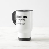 Handbells is niet alles op reis reisbeker (Voorkant links)