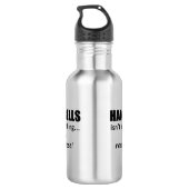 Handbells is niet alles waterfles (Achterkant)