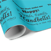 Handbells maken me gelukkig cadeaupapier (Rol Hoek)