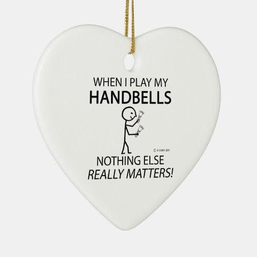 Handbells niets anders keramisch ornament (Rechts)