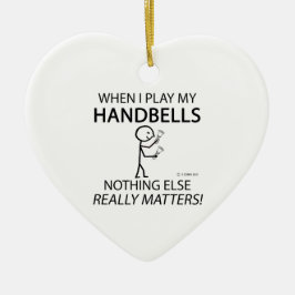 Handbells niets anders keramisch ornament