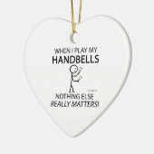 Handbells niets anders keramisch ornament (Links)