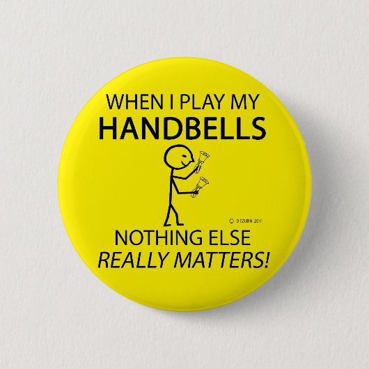 Handbells niets anders ronde button 5,7 cm (Voorkant)