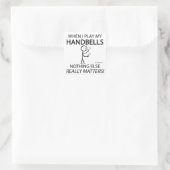 Handbells niets anders vierkante sticker (Tas)