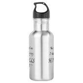 Handbells stemmen zeggen dat ze moeten spelen waterfles (Achterkant)