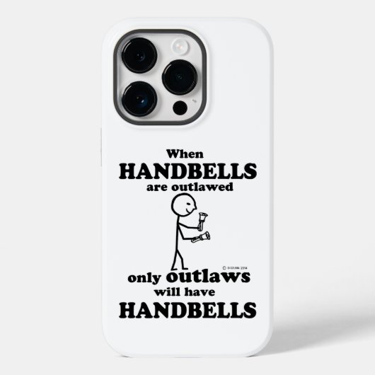 Handbells Verboden Hoesje-Mate iPhone Case (Achterkant)