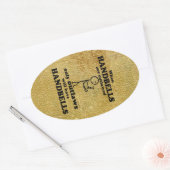 Handbells Verboden Ovale Sticker (Envelop)