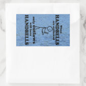 Handbells Verboden rechthoekige Sticker (Tas)