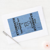 Handbells Verboden rechthoekige Sticker (Envelop)