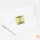 Handbells Verboden Square Sticker (Envelop)