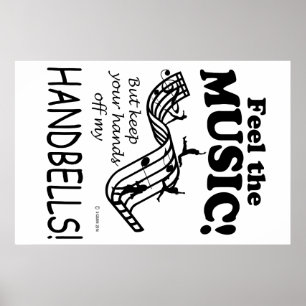 Handbells voelen de muziek poster