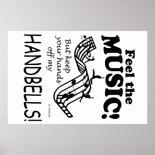 Handbells voelen de muziek poster (Voorkant)