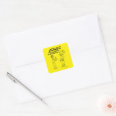 Handbells Zombie Explode Square Sticker (Envelop)