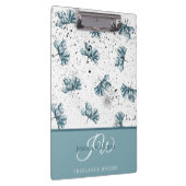 Handbeschilderd gepersonaliseerd blauw klembord (Rechts)