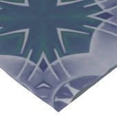 Handbeschilderd Grayish Blue Mandala Korte Tafelloper (Hoek)