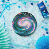 Handbeschilderd Groene Melkweg & Tekst Papieren Bordje (Feest)