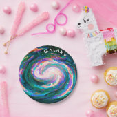 Handbeschilderd Groene Melkweg & Tekst Papieren Bordje (Feest)