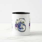 Handbeschilderd Initiaal monogram - S Mok (Midden)