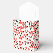 Handbeschilderd kerstkantoor Berries Red White Bedankdoosjes (Geopend)