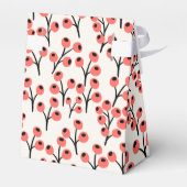 Handbeschilderd kerstkantoor Berries Red White Bedankdoosjes (Achterkant)