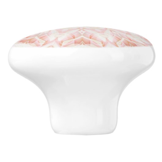 Handbeschilderd pasta Abriot Mandala Keramische Knop (Zijkant)