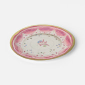 Handbeschilderd Petite Floral Ceramic  Papieren Bordje (Gekanteld)