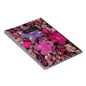 handbeschilderde bloemen notebook notitieboek (Rechterzijde)