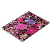 handbeschilderde bloemen notebook notitieboek (Linkerzijde)