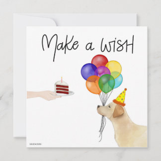 Handbeschilderde Dog Birthday Card