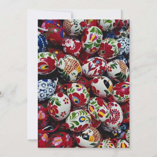 Handbeschilderde eierschalen, Boedapest, Hongarije (Voorkant)