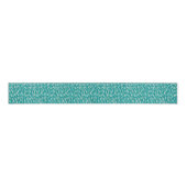 Handbeschilderde kerstbomen Aqua White Blue Blauwg Grosgrain Lint (Voorkant)