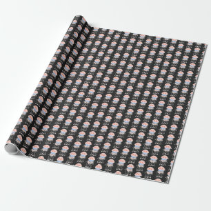 Handbeschilderde kwallen, levendig patroon. cadeaupapier