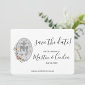 Handbeschilderde Miraculous Medal sparen de Kaart (Staand voorkant)