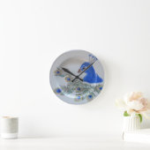Handbeschilderde Peacock Wall Clock Ronde Klok (Huis)