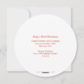 Handbeschilderde pine-kerstfotokaart feestdagenkaart (Achterkant)