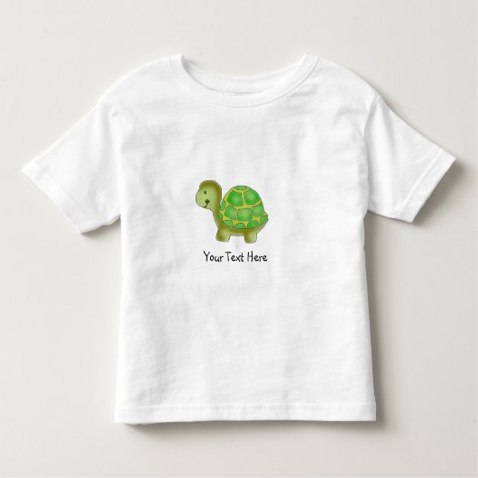Handbeschilderde schildpad voor kinderen - AANGEPA Kinder Shirts (Voorkant)