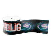 Handbeschilderde sterrenstelsel Alles is heilig Grosgrain Lint (Spoel)