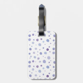 Handbeschilderde stippen bagagelabel (Achterkant verticaal)